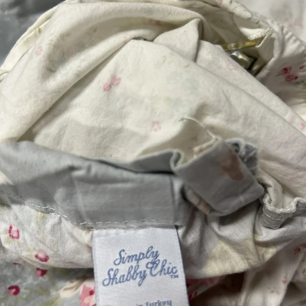 Simply Shabby Chic Reversible Floral Duvet Oversized Queen Belle Hydrangea Rose